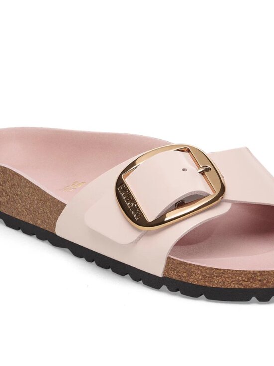Birkenstock Shoes - Birkenstock Madrid Big Buckle High Shine in Light Rose Leather